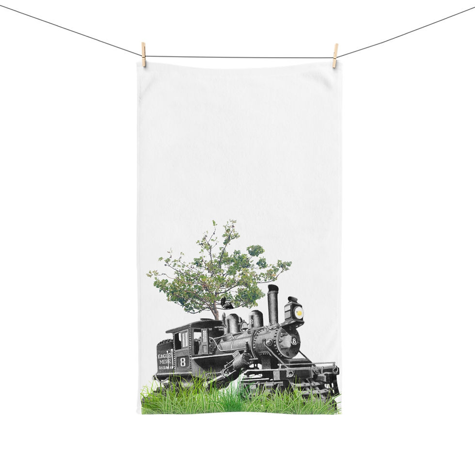 Thumbnail: Eagles Mere Steam Locomotive Hand Towel Hanging
