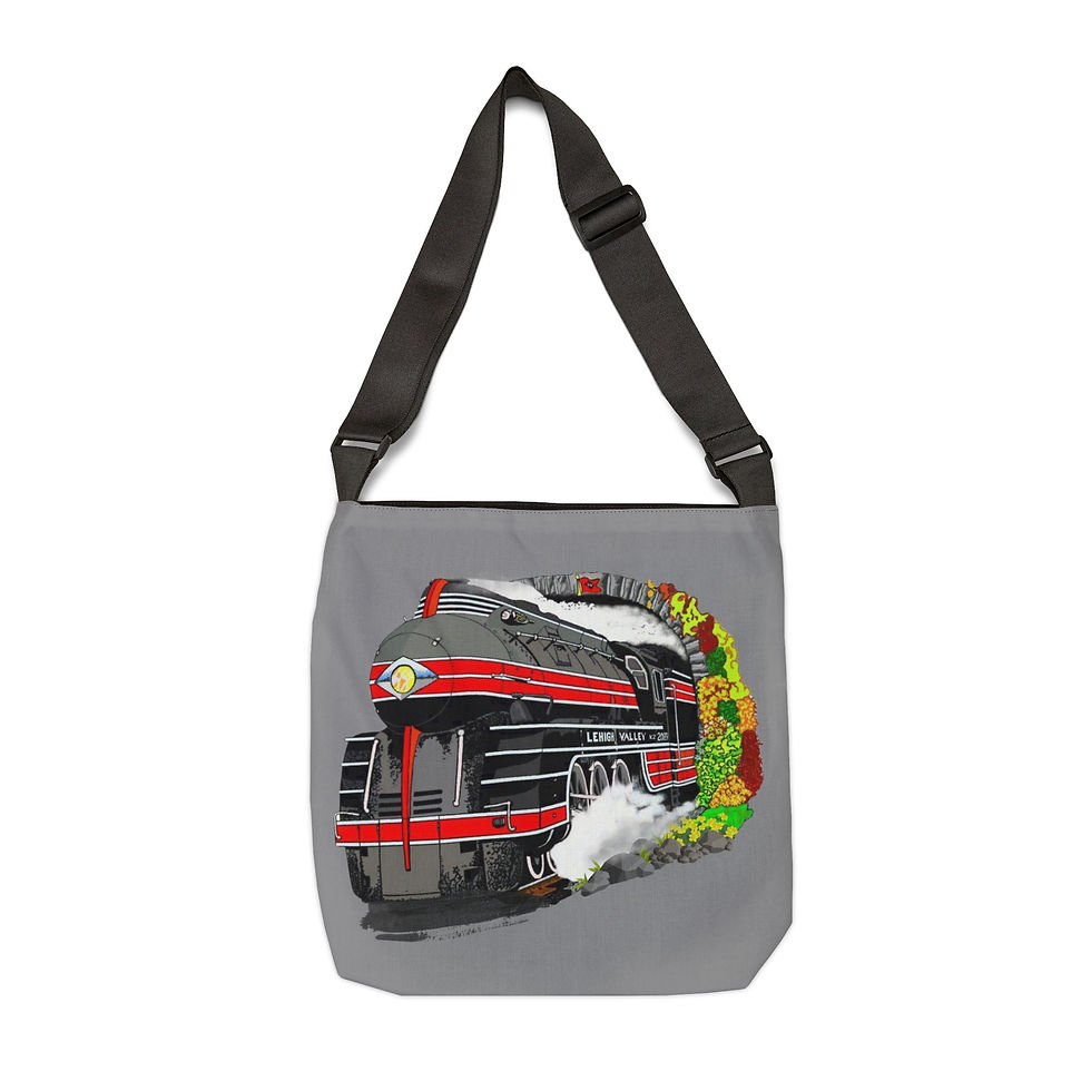 Black Diamond Steam Locomotive Tote Bag_Back