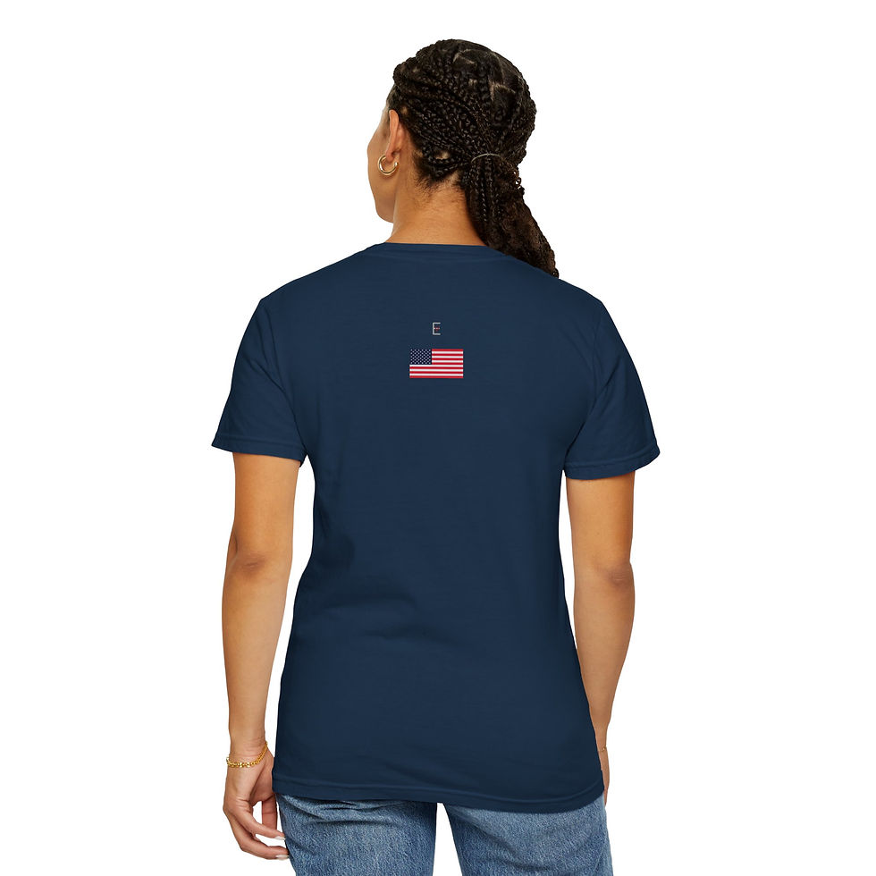 Thumbnail: Number 885 Patriotic DL and W Railroad Steam Locomotive Comfort Color_T-shirt