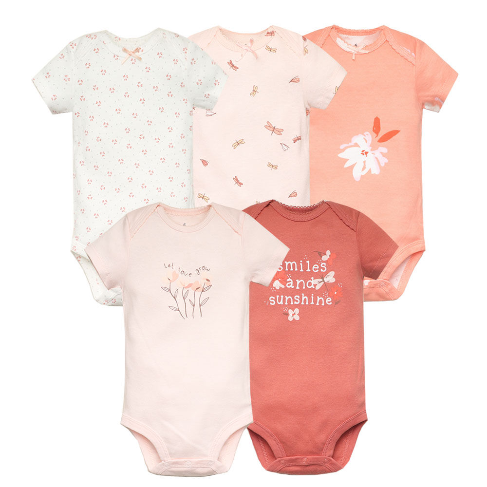 Snug & Sweet Essential 5-Piece Bodysuit Set