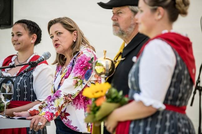 Am 1. August 2019 hielt Heidi Z'graggen auf dem Rütli die offizielle Ansprache zum Nationalfeiertag. (Bild Urner Zeitung)
