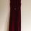 Thumbnail: VTG DEEP RED CRUSHED VELVET GOWN - FITS SIZE 4