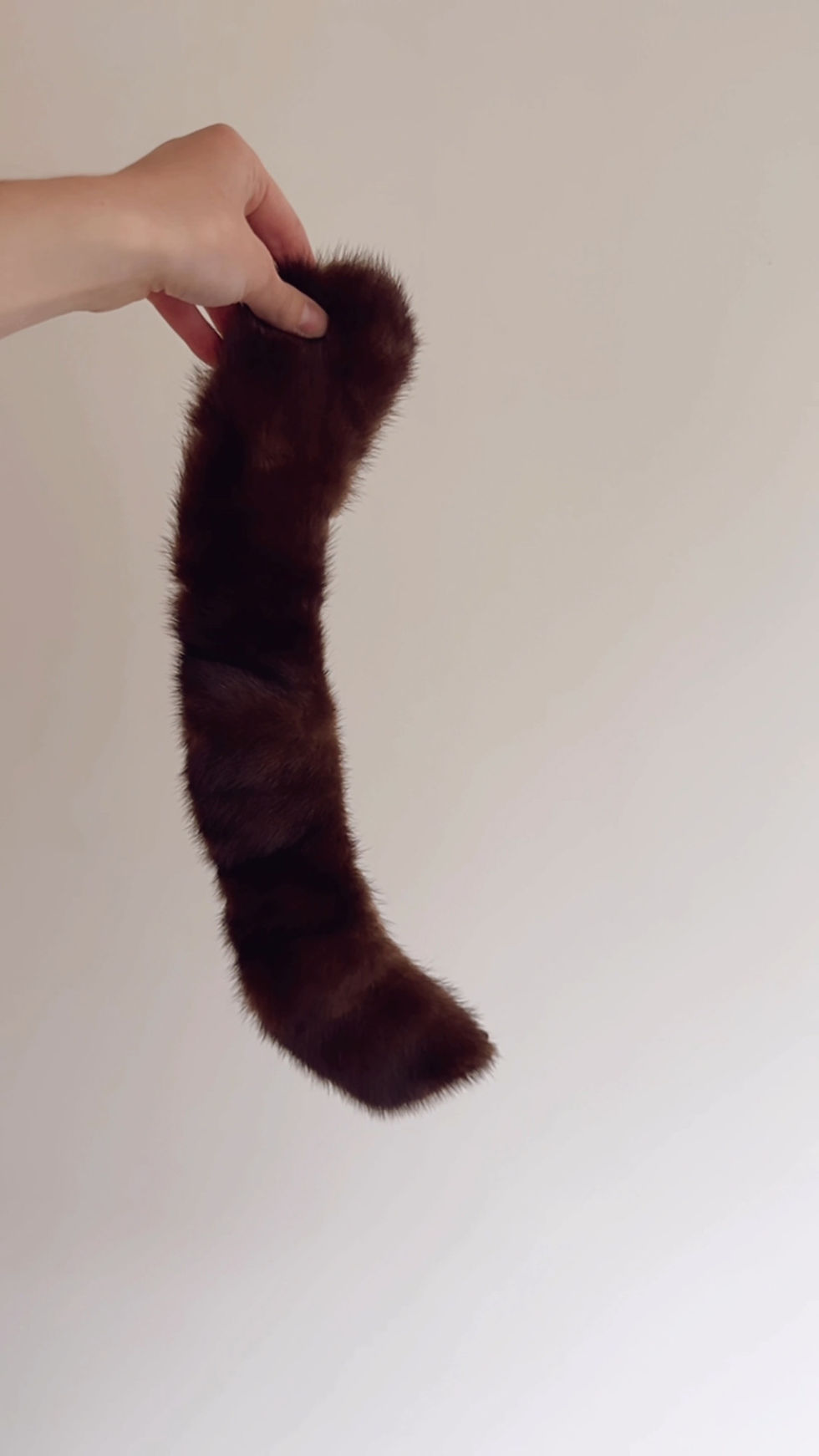 Thumbnail: VTG BROWN FUR COLLAR