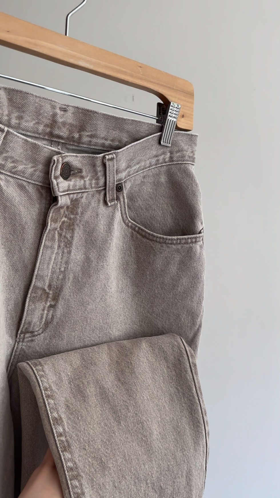 Thumbnail: VTG LEE TAUPE DENIM - 31” WAIST