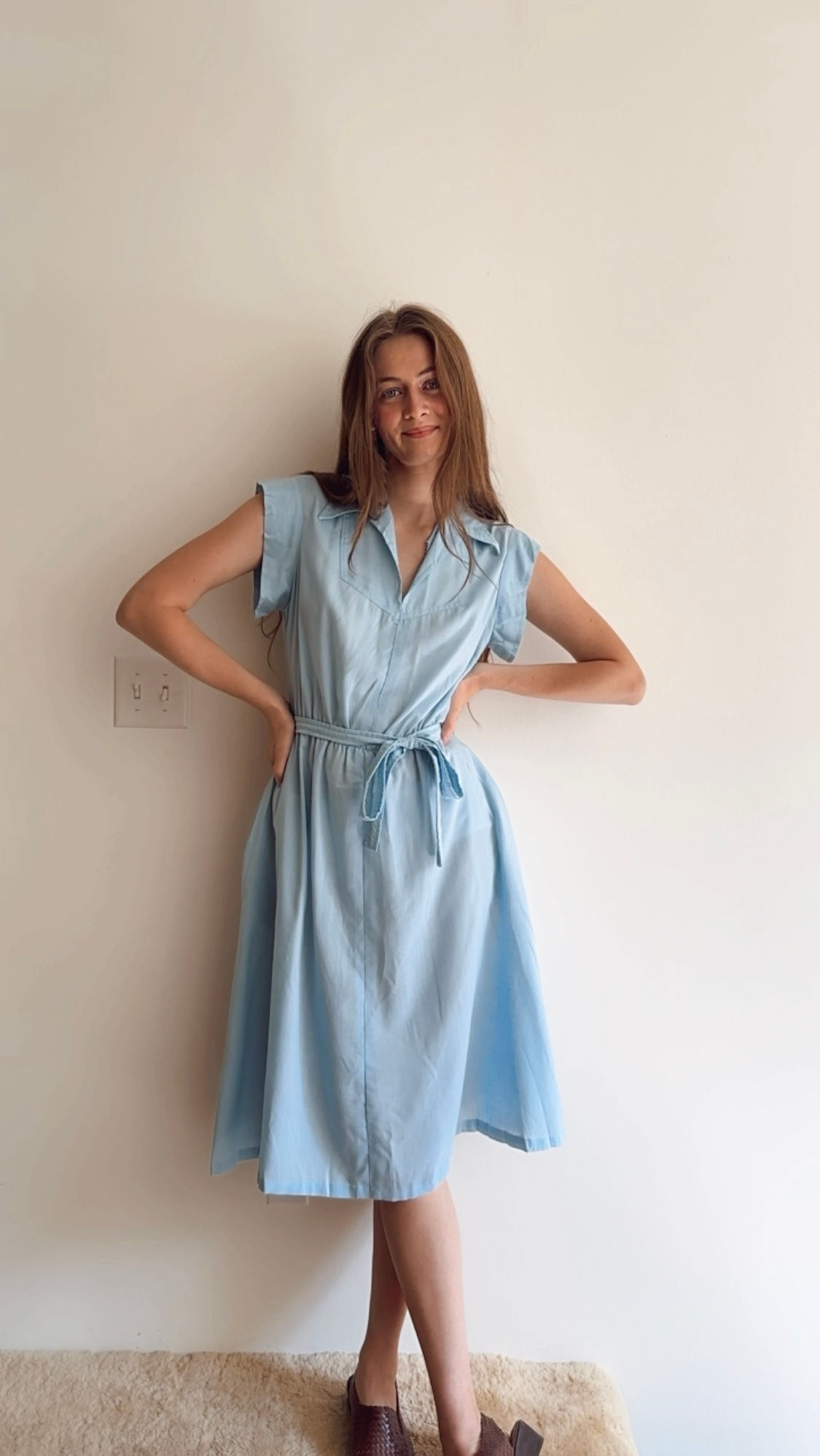 VTG LIGHT BLUE DRESS