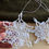 Thumbnail: SET OF 2 DELICATE CROCHETED SNOWFLAKE ORNAMENTS