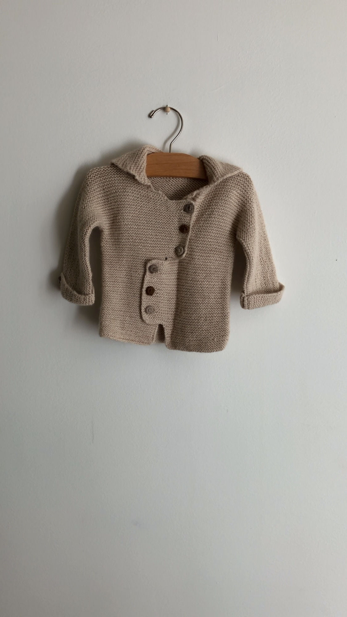HAND KNIT ANGORA CARDIGAN 