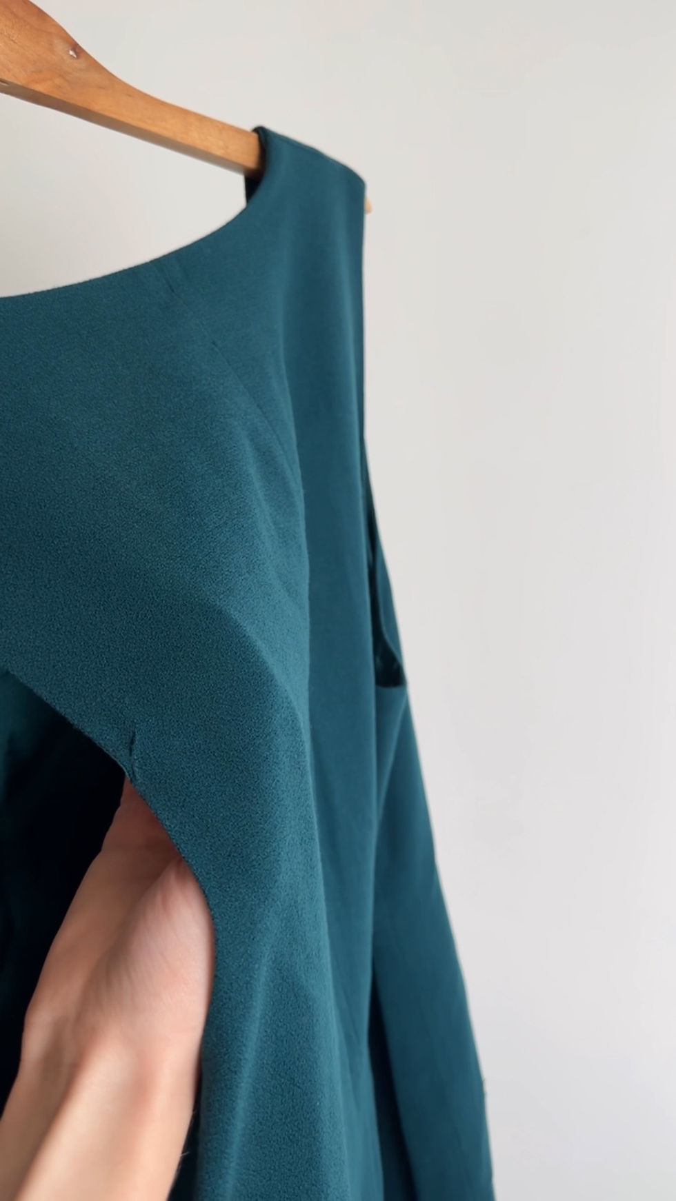 Thumbnail: NWT TEAL WOOL DRESS - SIZE 18W