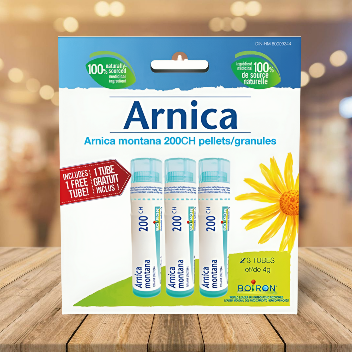 Boiron Arnica Montana 200ch pellets, pack of 3 tubes,