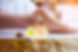 Thai foot massage alternative medicine therapy with Thai herb aroma oil ,background for sp