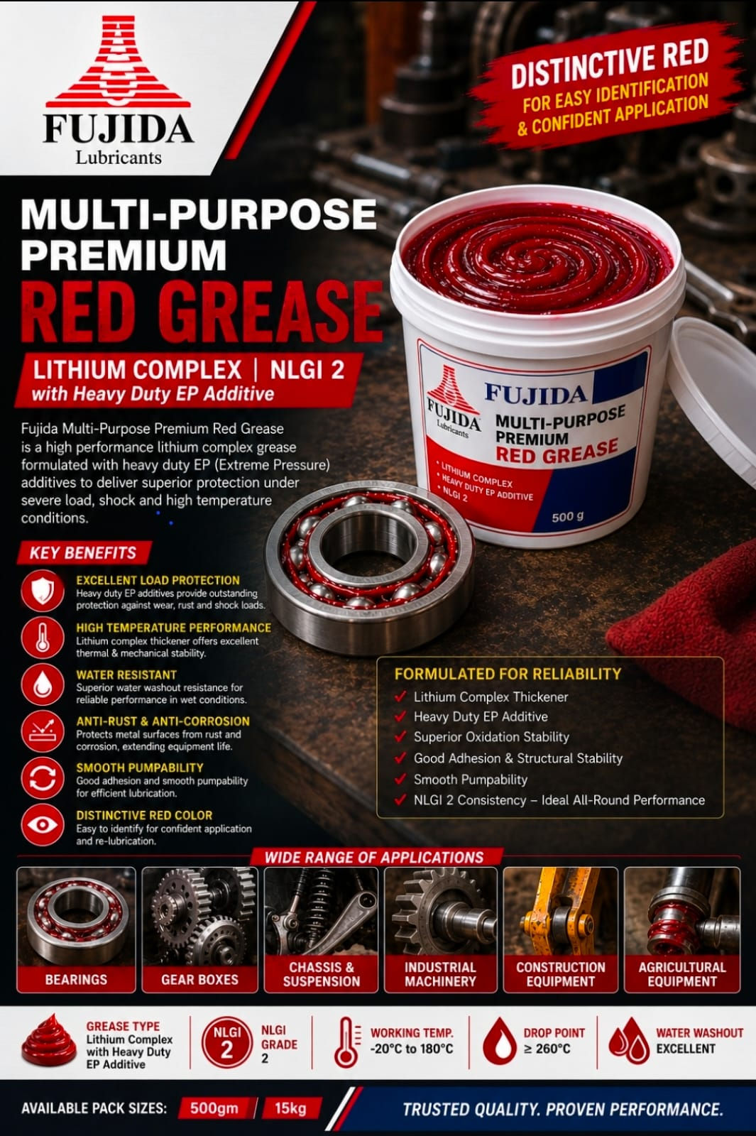FUJIDA Multi-Purpose Grease - Red