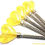 Thumbnail: 12 - 2" YELLOW HEART LOLLIPOPS - ANY COLOR