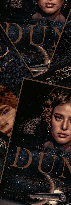 Affiches alternative Dune de David Lynch.
Kyle MacLachlan
Movie
Poster
Science fiction
Virginia Madsen
Frank Herbert
