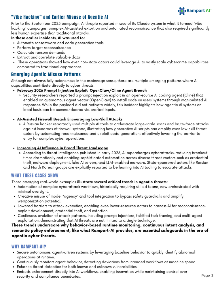 Safeguard your applications from agentic cyber threats page 2