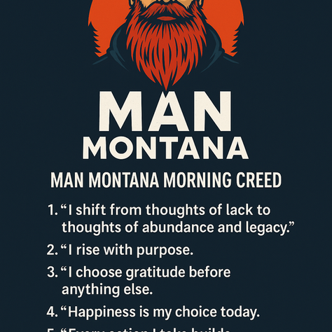 Man Montana Morning Creed