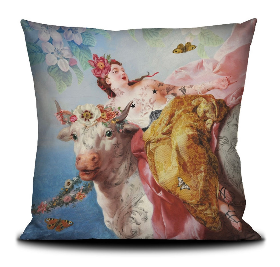 Miniature : Housse de Coussin carré en velours « Voglio Bene »