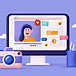 196037481-illustration-3d-du-concept-de-blog-vidéo-création-et-visualisation-de-contenu-e-