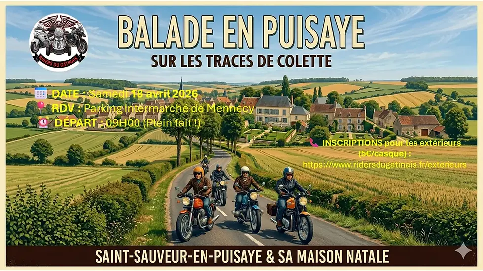 Sortie St Sauveur en Puisaye