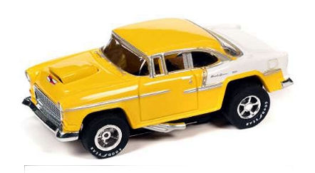 AW PTT-7983 Yellow & White 1955 Chevy Bel Air 2023 b (2)