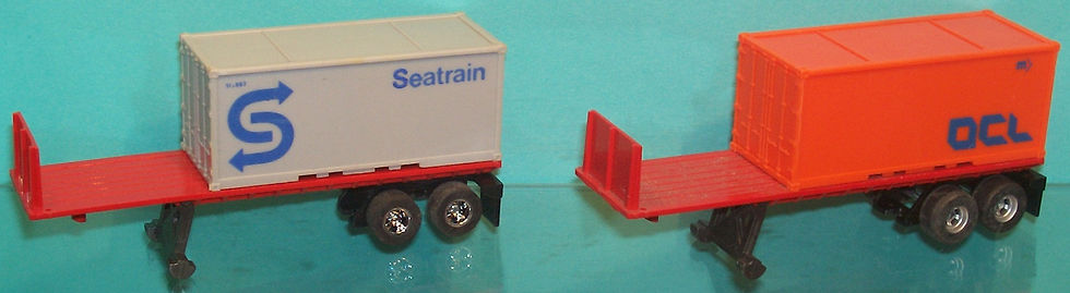 Trailer Flat bed w-Container, Sil Seatra