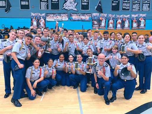Drill & Color Guard Teams Excel at the County Drill Competition