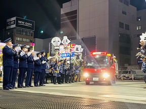 大分市消防団が年末夜警出発式を行いました！