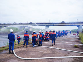 大分市消防団東部師団が夏季訓練を行いました!