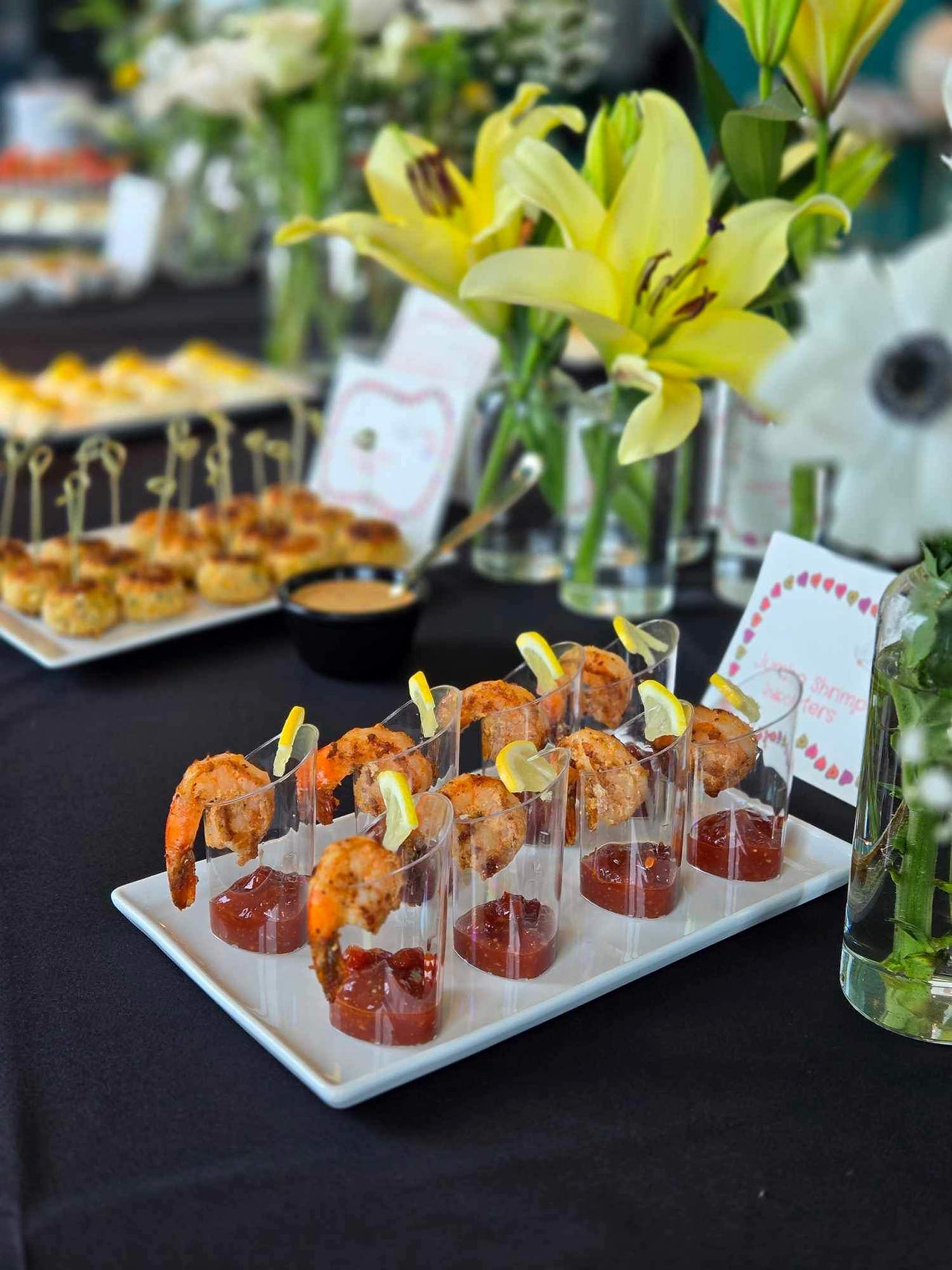 Marinated and Grilled Jumbo Shrimps with a special cocktail sauce