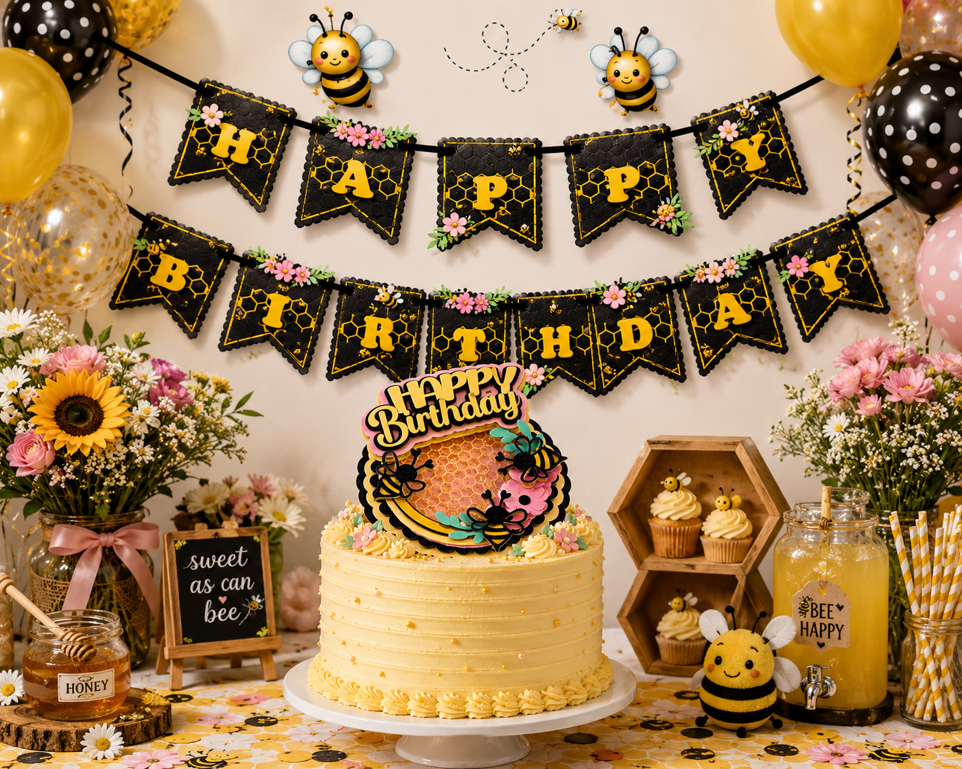 Sweet Little Bee Birthday Set