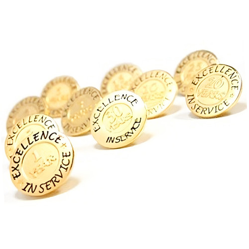 Service Pin Background Recognition - Years of Service Pins | BizPins Inc.