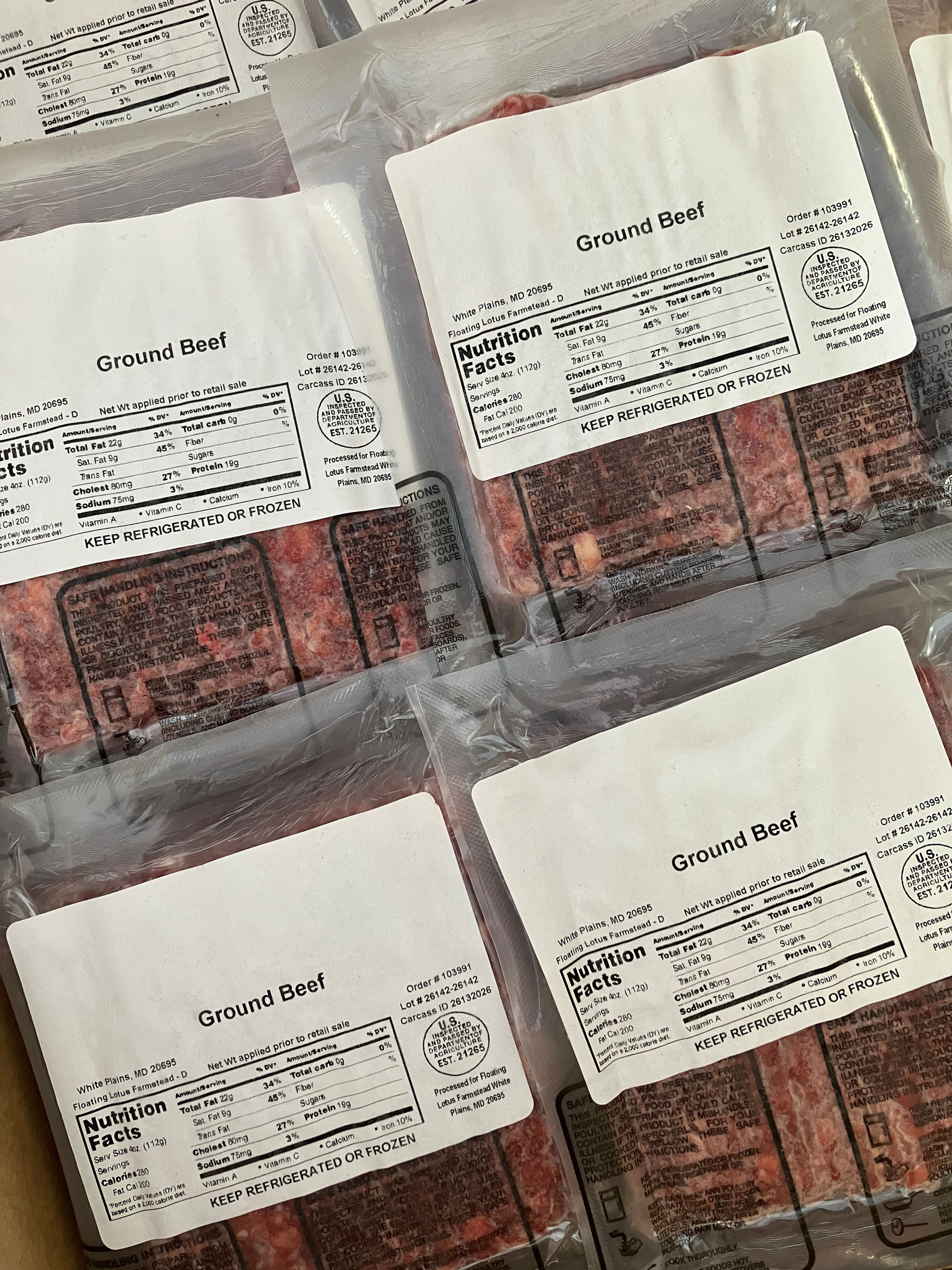 Ground Beef 1 lbs (Grass Fed/Grass Finished)