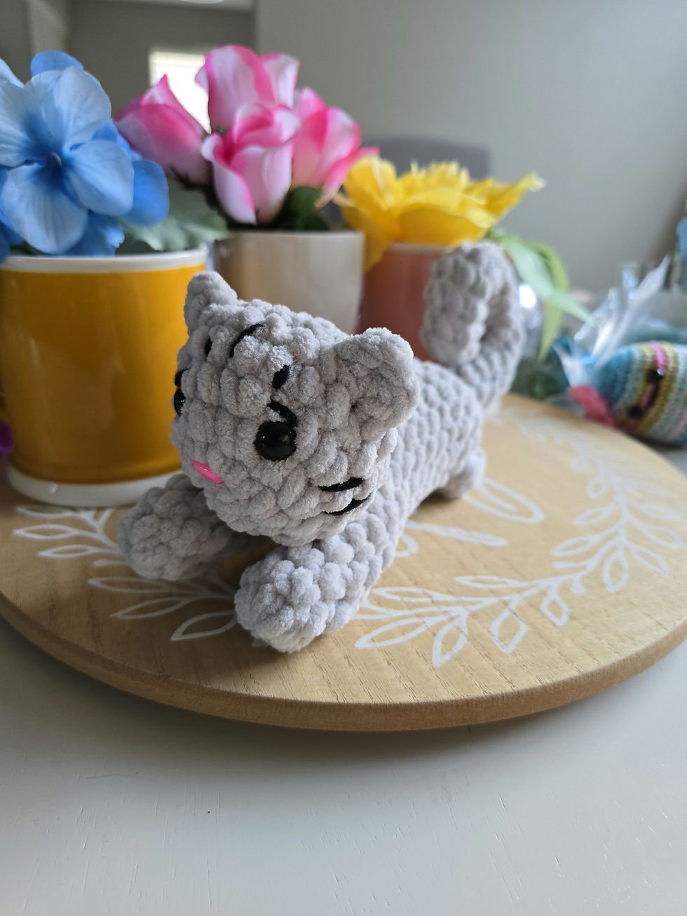 Crochet Kitten front view