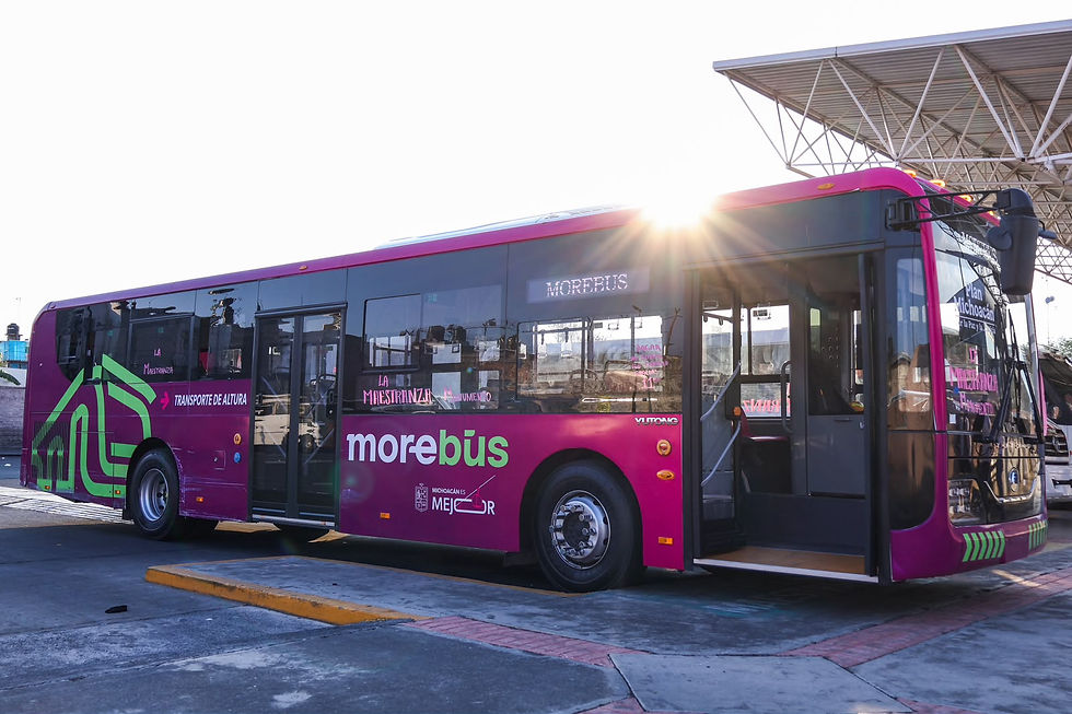 De Cuto de la Esperanza al Obelisco en 30 minutos; el Morebús cambiará la forma en que se viaja en Morelia