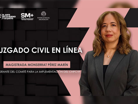 Juzgado Civil en Línea, una nueva vía para acercar la justicia a la ciudadanía: magistrada Monserrat Pérez Marín