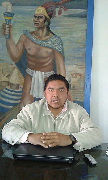 César Cornelio, secretario del Ayuntamiento de Tzintzuntzan