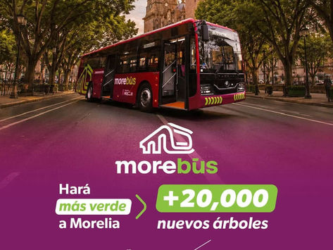 Morebús: movilidad y recuperación ambiental para transformar el transporte en Morelia
