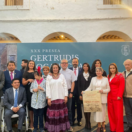 Dan Presea “Gertrudis Bocanegra” a Patronato pro Restauración del Centro Cultural Ex Colegio Jesuita