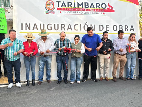 Obras viales, prioridad para el Gobierno de Tarímbaro: Eric Gaona