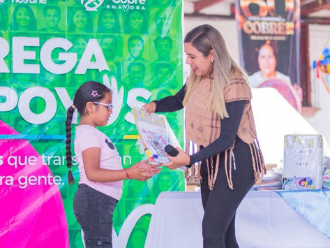 Dayana Pérez encabeza entrega masiva de útiles y mochilas para el regreso a clases en Salvador Escalante