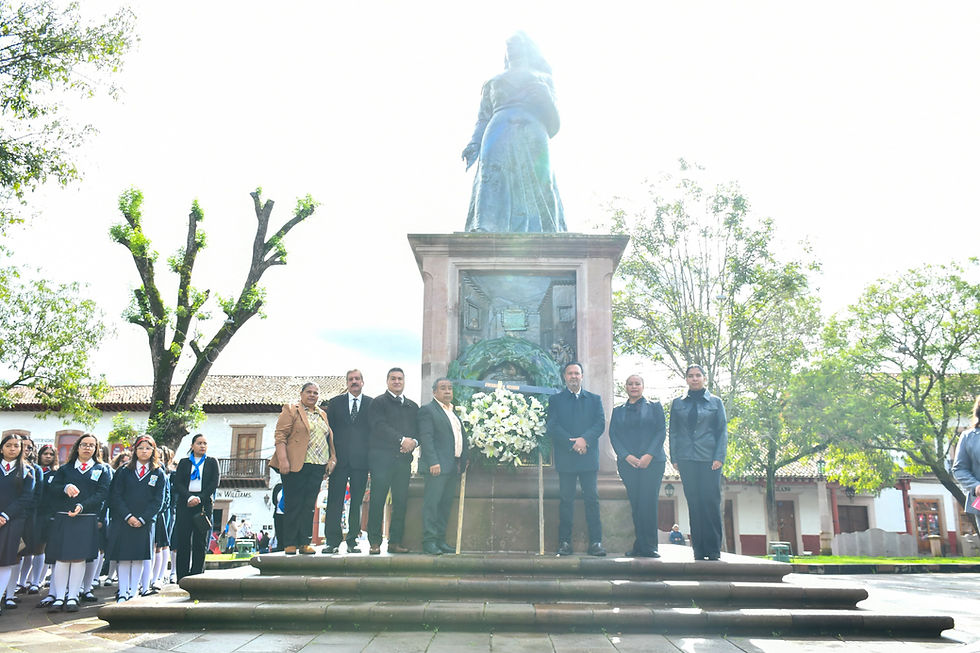 Julio Arreola honra la memoria de Gertrudis Bocanegra y el legado histórico de Pátzcuaro