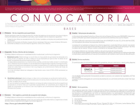 ¡Las niñas pueden! A través de un escrito o un video expresa por qué mereces crecer libre y segura