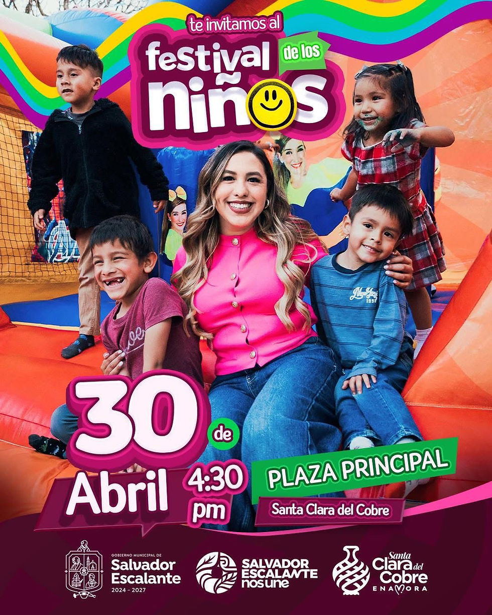 Dayana Pérez Mendoza invita al Festival de los Niños en Salvador Escalante