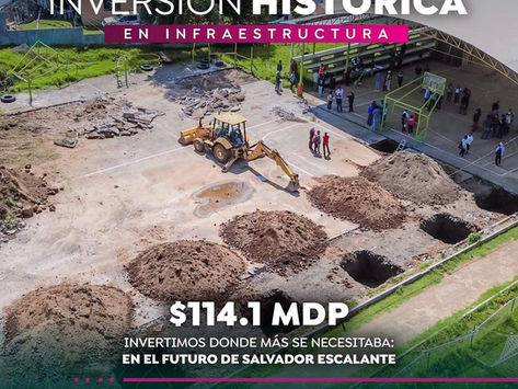 Dayana Pérez impulsa infraestructura con inversión histórica de 114.1 millones de pesos en Salvador Escalante