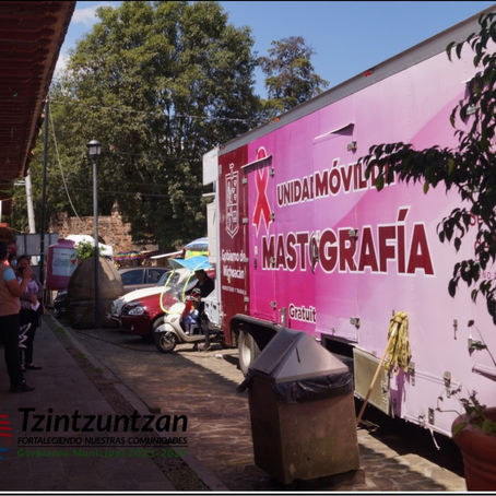 CONTINÚA EL CONVOY DE MASTOGRAFÍAS GRATIS EN TZINTZUNTZAN