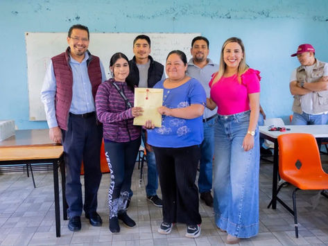 Dayana Pérez fortalece la infraestructura educativa con apoyo para techumbre en la Primaria Benito Juárez de Irícuaro