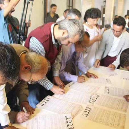 FIRMAN SECTORES DE LA SOCIEDAD CIVIL MORELIANA ACUERDO POLÍTICO DE UNIDAD DE MORENA