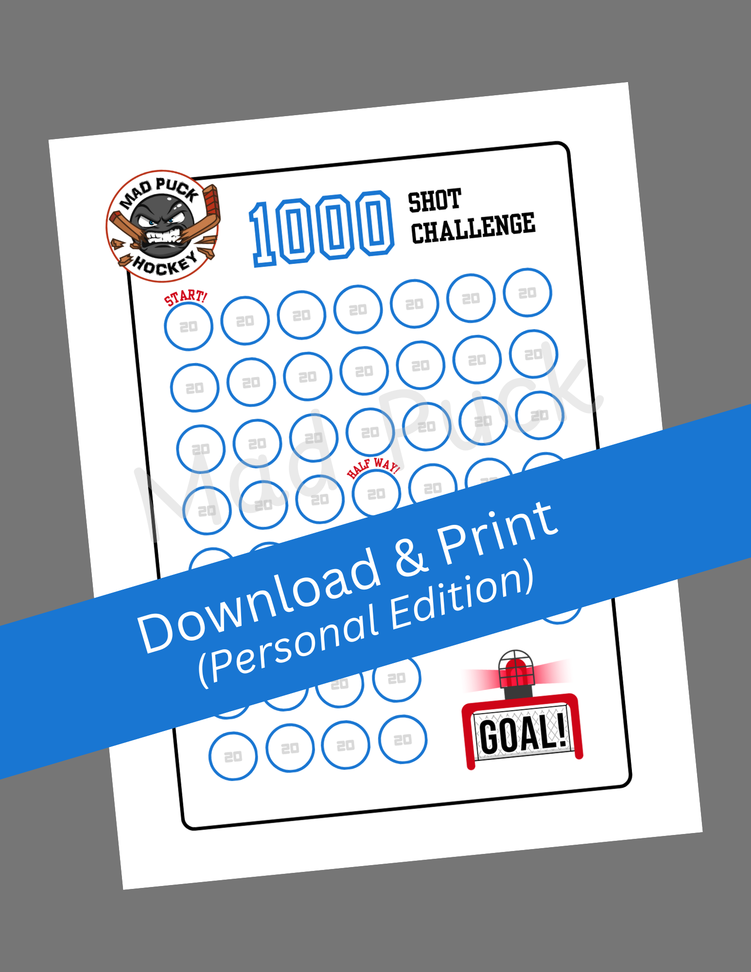 1000 Shot Challenge – Personal Edition (for individual use)
