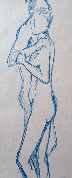 Kathryn and Rob paired Life Drawing