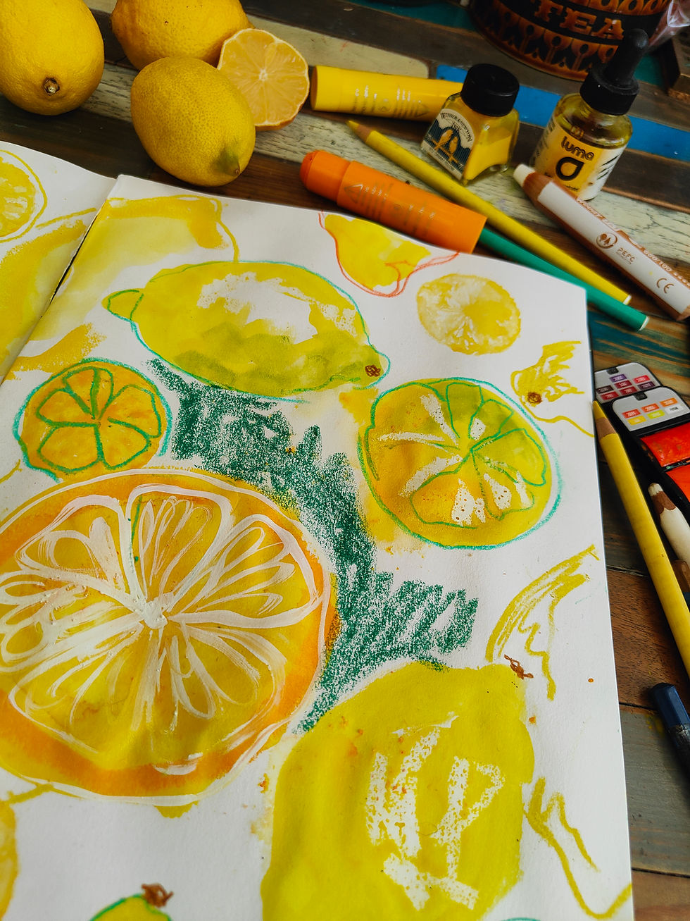 Thumbnail: Summer Fruits in Mixed Media - Saturday 1 August