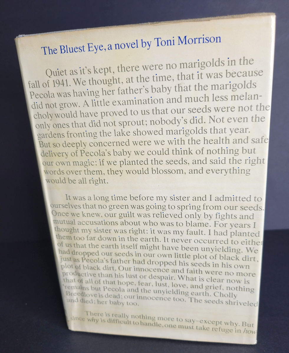 toni morrison 1970 The Bluest Eye